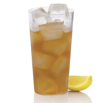 12oz Tumbler Beverage Cups, Clear Plastic Cup, Stackable Drinking Cups, Drink Tumblers for Hotel Cafe, Party & Catering Supplies, Restaurant Grade Cups, Clear, Set of 8 12oz.