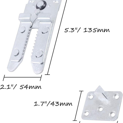 Sectional Couch Connectors, Heavy Duty Sofa Alligator Clamps Joint Clip for Modular Couch Furniture 2 Pcs.