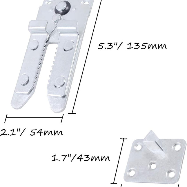 Sectional Couch Connectors, Heavy Duty Sofa Alligator Clamps Joint Clip for Modular Couch Furniture 2 Pcs.