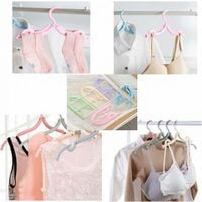 NeveLance Foldable Drying PP Material Travel Clothes Hangers, 20 Pieces.