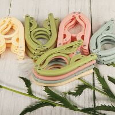 NeveLance Foldable Drying PP Material Travel Clothes Hangers, 20 Pieces.
