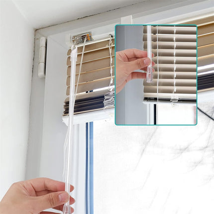 Tutuviw Blind Wand Vertical Blinds Replacement Parts,2PCS White Fiberglass Blinds Stick Replacement with Hook and Handle Curtain Stick Blind Tilt Wand for Window Opener Accessory (12 Inch).