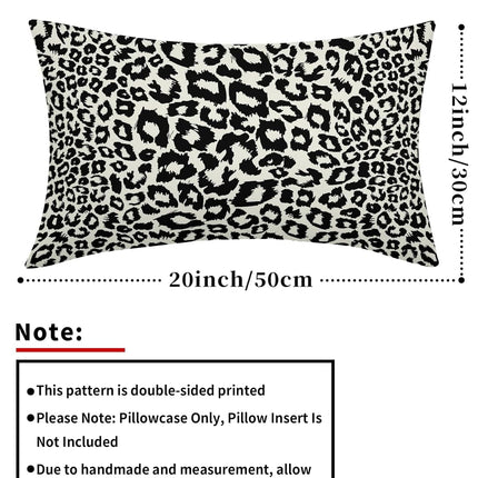 Lime Green White Leopard Print Pillow Covers 18x18 Inch Set of 2 Cheetah Animal Spots Decorative Throw Pillows For Couch Farmhouse Chinoiserie Pillow Cases Home Decor For Room Sofa Bed Porch Outdoor 12" x 20" Blue Leopard.