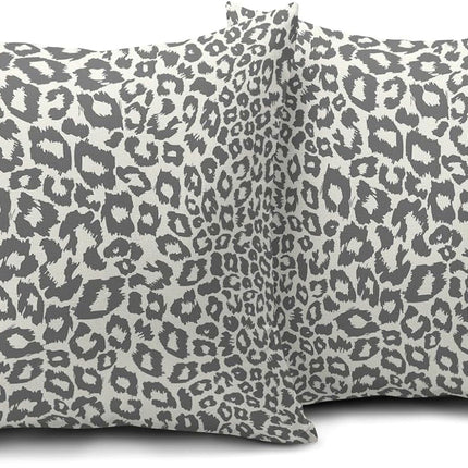 Lime Green White Leopard Print Pillow Covers 18x18 Inch Set of 2 Cheetah Animal Spots Decorative Throw Pillows For Couch Farmhouse Chinoiserie Pillow Cases Home Decor For Room Sofa Bed Porch Outdoor 20" x 20" Blue Leopard.