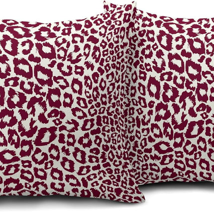 Lime Green White Leopard Print Pillow Covers 18x18 Inch Set of 2 Cheetah Animal Spots Decorative Throw Pillows For Couch Farmhouse Chinoiserie Pillow Cases Home Decor For Room Sofa Bed Porch Outdoor 16" x 16" Yellow Leopard.