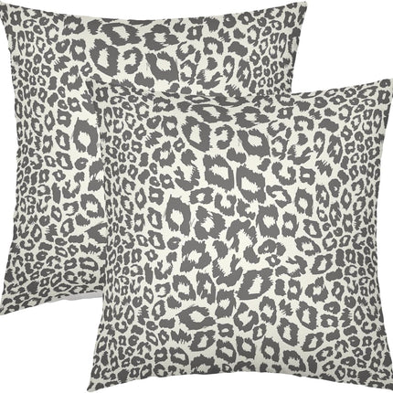 Lime Green White Leopard Print Pillow Covers 18x18 Inch Set of 2 Cheetah Animal Spots Decorative Throw Pillows For Couch Farmhouse Chinoiserie Pillow Cases Home Decor For Room Sofa Bed Porch Outdoor 20" x 20" Yellow Leopard.