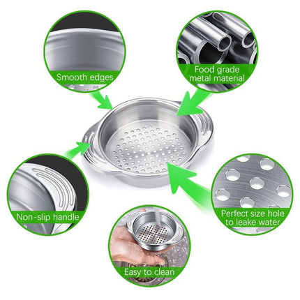 Tuna Can Strainer, 2024 New Food Grade Stainless Steel Tuna Can Strainer Press, Food Strainer, Can Colander for Home Kitchen (1 PC) 1Pack.