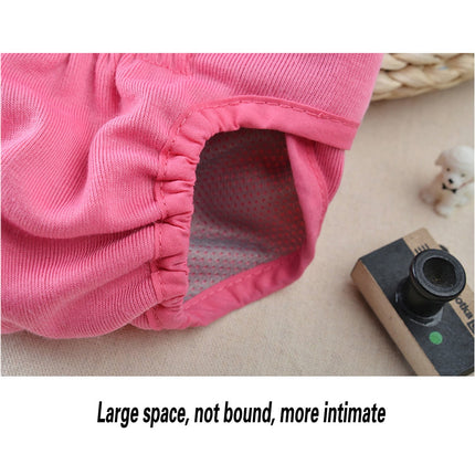 Comfortable Dog Underwear Dog Diapers Pants Male Female to Put On/Off Breathable Physiological Pants Reusable Sanitary Panties for Small to Large Dogs Pet (1pcs, Pink, XL) XL Black.