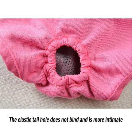 Comfortable Dog Underwear Dog Diapers Pants Male Female to Put On/Off Breathable Physiological Pants Reusable Sanitary Panties for Small to Large Dogs Pet (1pcs, Pink, XL) XL Black.