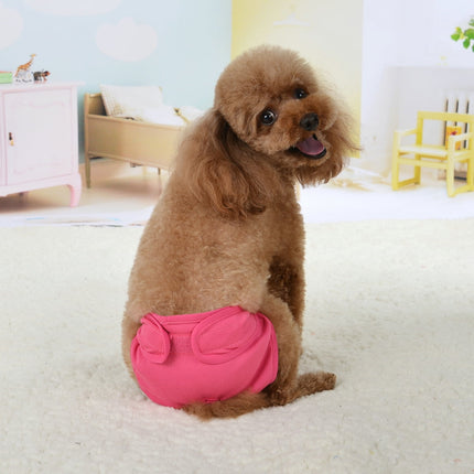 Comfortable Dog Underwear Dog Diapers Pants Male Female to Put On/Off Breathable Physiological Pants Reusable Sanitary Panties for Small to Large Dogs Pet (1pcs, Pink, XL) XL Black.