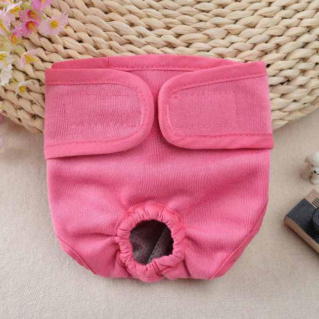 Comfortable Dog Underwear Dog Diapers Pants Male Female to Put On/Off Breathable Physiological Pants Reusable Sanitary Panties for Small to Large Dogs Pet (1pcs, Pink, XL) XL Pink.