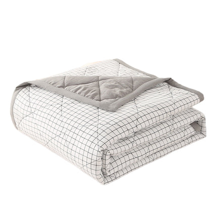Summercome Cooling Quilt, Thin Quilts Summer Lightweight Comforter, Full Washed Cotton, Machine Washable, Soft Comfy Breathable Sleep Blanket for Hot Sleeper, Ultra-Cool Lightweight (Blue, Queen) Queen Green.