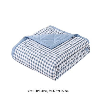 Summercome Cooling Quilt, Thin Quilts Summer Lightweight Comforter, Full Washed Cotton, Machine Washable, Soft Comfy Breathable Sleep Blanket for Hot Sleeper, Ultra-Cool Lightweight (Blue, Queen) Queen Red.