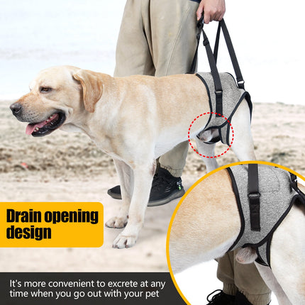 Dog Sling for Large Dogs Hind Leg Adjustable Dog Lift Harnesses For Walking/Climbing Pet Auxiliary Slings for Elderly, Disabled Dogs S.