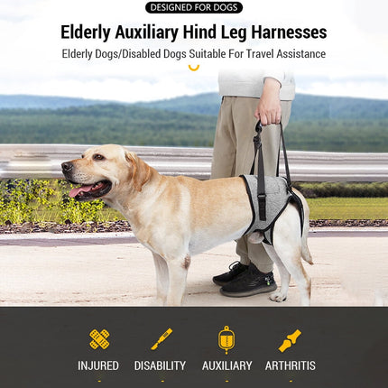 Dog Sling for Large Dogs Hind Leg Adjustable Dog Lift Harnesses For Walking/Climbing Pet Auxiliary Slings for Elderly, Disabled Dogs S.