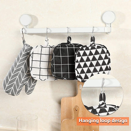 Poaug Oven Mitts on Sale Clearance 2Pc Oven Gloves Grill Gloves Slippery Cooking Gloves for Cooking Baking Grilling Yellow Grey.