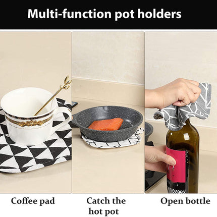 Poaug Oven Mitts on Sale Clearance 2Pc Oven Gloves Grill Gloves Slippery Cooking Gloves for Cooking Baking Grilling Yellow Grey.