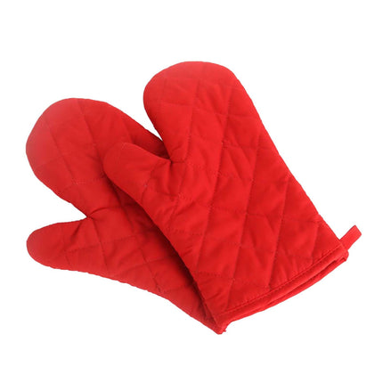 Poaug Oven Mitts on Sale Clearance 2Pc Oven Gloves Grill Gloves Slippery Cooking Gloves for Cooking Baking Grilling Yellow Red.