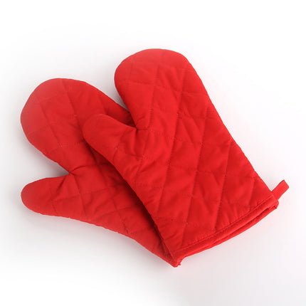 Poaug Oven Mitts on Sale Clearance 2Pc Oven Gloves Grill Gloves Slippery Cooking Gloves for Cooking Baking Grilling Yellow Red.