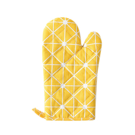 Poaug Oven Mitts on Sale Clearance 2Pc Oven Gloves Grill Gloves Slippery Cooking Gloves for Cooking Baking Grilling Yellow Z3-Yellow.