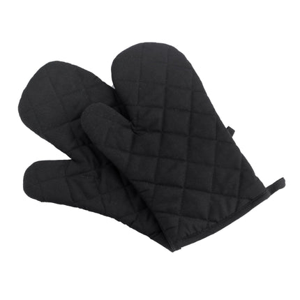 Poaug Oven Mitts on Sale Clearance 2Pc Oven Gloves Grill Gloves Slippery Cooking Gloves for Cooking Baking Grilling Yellow Z4-Black.