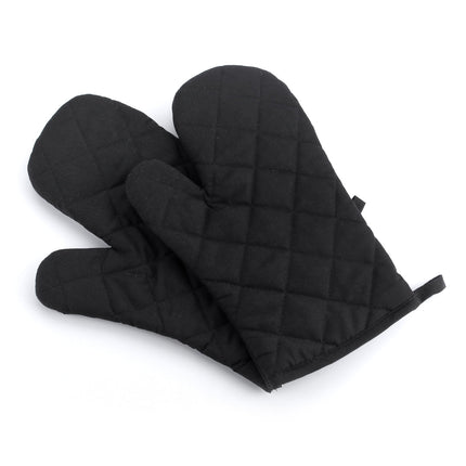 Poaug Oven Mitts on Sale Clearance 2Pc Oven Gloves Grill Gloves Slippery Cooking Gloves for Cooking Baking Grilling Yellow Z4-Black.
