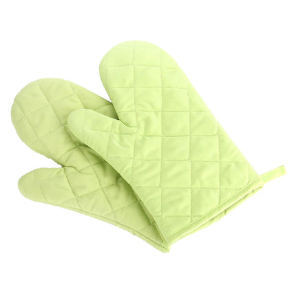Poaug Oven Mitts on Sale Clearance 2Pc Oven Gloves Grill Gloves Slippery Cooking Gloves for Cooking Baking Grilling Yellow Z5-Green.