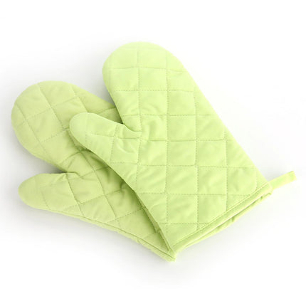 Poaug Oven Mitts on Sale Clearance 2Pc Oven Gloves Grill Gloves Slippery Cooking Gloves for Cooking Baking Grilling Yellow Z5-Green.