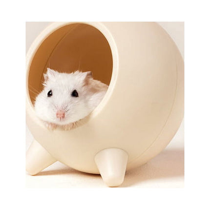 Visland House Semi-closed Keep Warm Burrowing Comfortable Hamster House Large Hideout for Hedgehog Chinchilla Bear Dragon nest Hamster Accessories Pink.