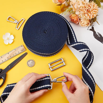 5 Yards Polycotton Jacquard Arrow Ribbon Clothes Accessories Olive 1-1/2 inch(38mm).