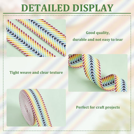 5 Yards Polycotton Jacquard Arrow Ribbon Clothes Accessories Olive 1-1/2 inch(38mm).