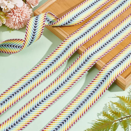 5 Yards Polycotton Jacquard Arrow Ribbon Clothes Accessories Olive 1-1/2 inch(38mm).