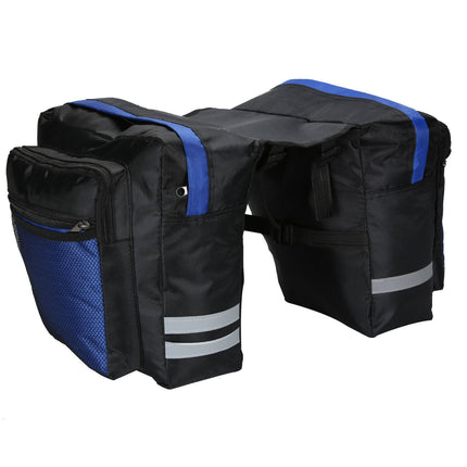Bike Panniers Bag - 27L Large Rear Rack Bike Ebike Saddle Trunk Bags for Bicycle Water Resistant for Grocery Commuter Long Trip, Black.