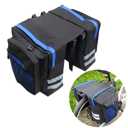Bike Panniers Bag - 27L Large Rear Rack Bike Ebike Saddle Trunk Bags for Bicycle Water Resistant for Grocery Commuter Long Trip, Black.