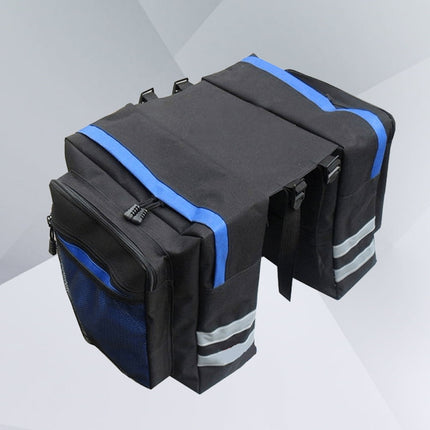 Bike Panniers Bag - 27L Large Rear Rack Bike Ebike Saddle Trunk Bags for Bicycle Water Resistant for Grocery Commuter Long Trip, Black.