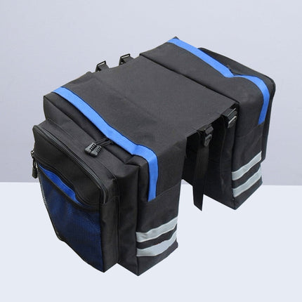 Bike Panniers Bag - 27L Large Rear Rack Bike Ebike Saddle Trunk Bags for Bicycle Water Resistant for Grocery Commuter Long Trip, Black.