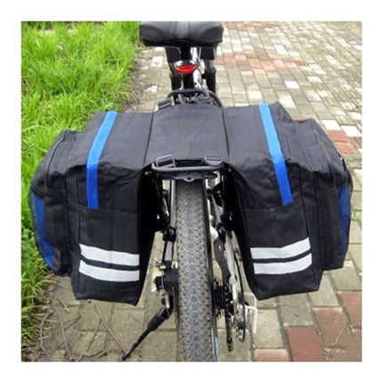 Bike Panniers Bag - 27L Large Rear Rack Bike Ebike Saddle Trunk Bags for Bicycle Water Resistant for Grocery Commuter Long Trip, Black.