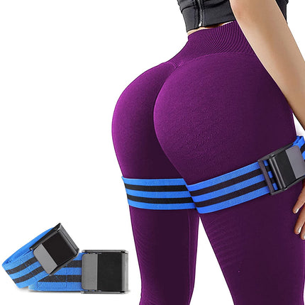 Blood Flow Restriction Bands for Women Glutes & Hip Building, Occlusion Training Bands, Best Fabric Resistance Bands for Exercising Your Butt, Squat, Thigh, Fitness Blue.