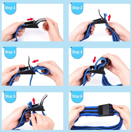 Blood Flow Restriction Bands for Women Glutes & Hip Building, Occlusion Training Bands, Best Fabric Resistance Bands for Exercising Your Butt, Squat, Thigh, Fitness Blue.