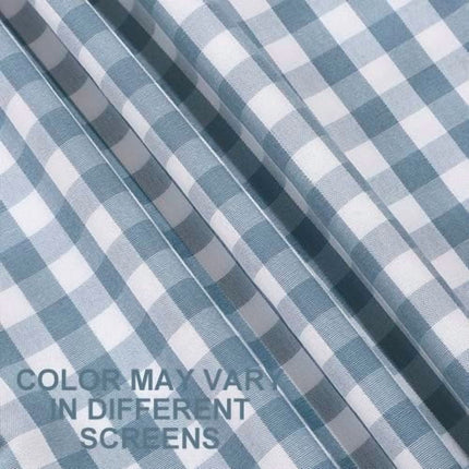 Light Blue Farmhouse Buffalo Plaid Pillow Covers 18x18 Set of 2 Patio Outdoor Decor Neutral Checkered Pillow Covers 18 x 18, Blue and White Gingham Pinstripe 18"x18", Set of 2 Greyish Blue.