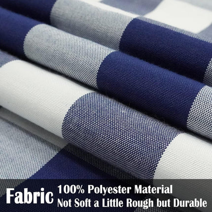 Light Blue Farmhouse Buffalo Plaid Pillow Covers 18x18 Set of 2 Patio Outdoor Decor Neutral Checkered Pillow Covers 18 x 18, Blue and White Gingham Plaid Check 18"x18", Set of 2 Khaki.