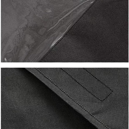 Tutuviw Black Clothing Rack Covers, Hanging Garment Bag Organizer Storage Cover Closet Storage Bottom Enclosed Garment Rack Cover Dustproof Protector.
