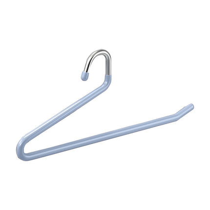 Kdkad Heavy Duty Metal Pants Hangers, Jean Hangers for Closet, Open Ended Clothes Hanger for Pant Slack Trouser Scarf, Space Saving, Non Slip 14×4.7 in Blue.