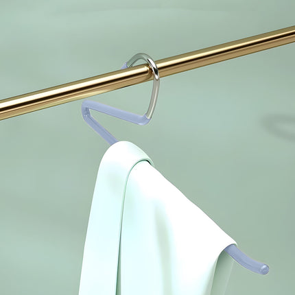 Kdkad Heavy Duty Metal Pants Hangers, Jean Hangers for Closet, Open Ended Clothes Hanger for Pant Slack Trouser Scarf, Space Saving, Non Slip 14×4.7 in Pink.