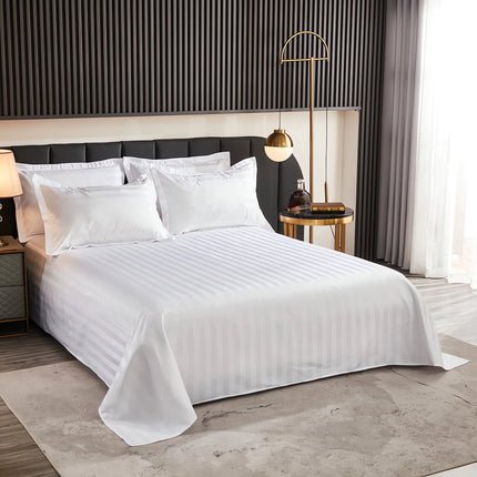 Kdkad Bed Sheets, Pure Linen Sheets, Breathable and Serviceable Line King Size Sheets, Anti-Tear Line Bed Sheets, Machine Washable, Deep Pocket 91×79 in White.