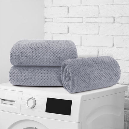 Chmadoxn Bath Towel, Oversize Bath Towel, 55×28 Inch Large Microfiber Bath Towels, Soft, Absorbent, and Quick Dry Towels for Bathroom, Pool, Beach, Swim, and Yoga, Large Bathroom Towels for Daily Use 13.4×30 in Gray.