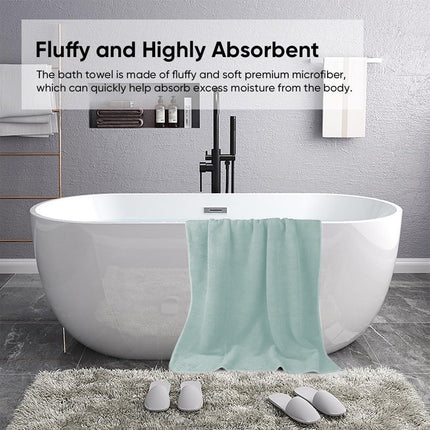 Chmadoxn Bath Towel, Oversize Bath Towel, 55×28 Inch Large Microfiber Bath Towels, Soft, Absorbent, and Quick Dry Towels for Bathroom, Pool, Beach, Swim, and Yoga, Large Bathroom Towels for Daily Use 55×28 in Green.