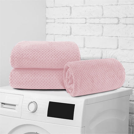Chmadoxn Bath Towel, Oversize Bath Towel, 55×28 Inch Large Microfiber Bath Towels, Soft, Absorbent, and Quick Dry Towels for Bathroom, Pool, Beach, Swim, and Yoga, Large Bathroom Towels for Daily Use 13.4×30 in Pink.