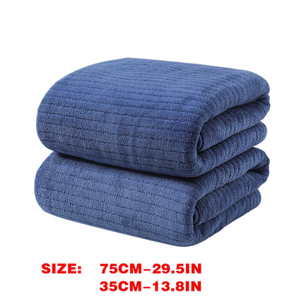 Chmadoxn Microfiber Hair Towel Wrap - Quick Dry Curly Hair Wraps for Women Wet Hair, Microfiber Towel for Hair, Hair Drying Towel Wrap, Hair Towels for Women, Hair Turban for Wet Hair (29 ×14 Inch) 3 pc Blue.