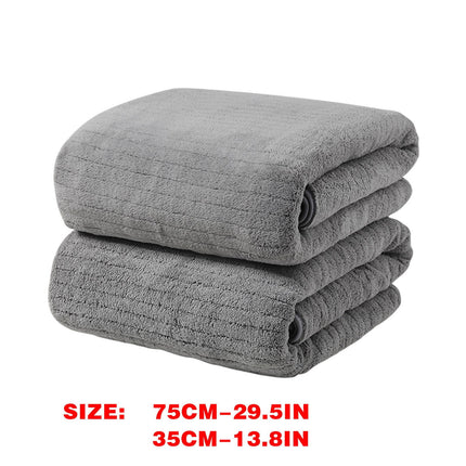 Chmadoxn Microfiber Hair Towel Wrap - Quick Dry Curly Hair Wraps for Women Wet Hair, Microfiber Towel for Hair, Hair Drying Towel Wrap, Hair Towels for Women, Hair Turban for Wet Hair (29 ×14 Inch) 4 pc Gray.